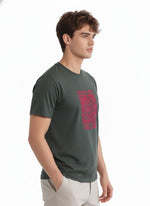 Men’s Outlaws Regular Fit T-Shirt with Tribal Theme Print | 100% Cotton Casual Wear