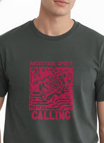 Men’s Outlaws Regular Fit T-Shirt with Tribal Theme Print | 100% Cotton Casual Wear