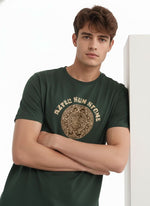 Men’s Outlaws Regular Fit T-Shirt with Tribal Theme Print | 100% Cotton Casual Wear