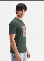 Men’s Outlaws Regular Fit T-Shirt with Tribal Theme Print | 100% Cotton Casual Wear