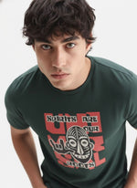 Men’s Outlaws Regular Fit T-Shirt with Tribal Theme Print | 100% Cotton Casual Wear