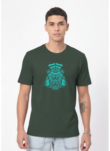 Men’s Outlaws Regular Fit T-Shirt with Tribal Theme Print | 100% Cotton Casual Wear