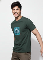 Men’s Outlaws Regular Fit T-Shirt with Tribal Theme Print | 100% Cotton Casual Wear