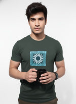 Men’s Outlaws Regular Fit T-Shirt with Tribal Theme Print | 100% Cotton Casual Wear