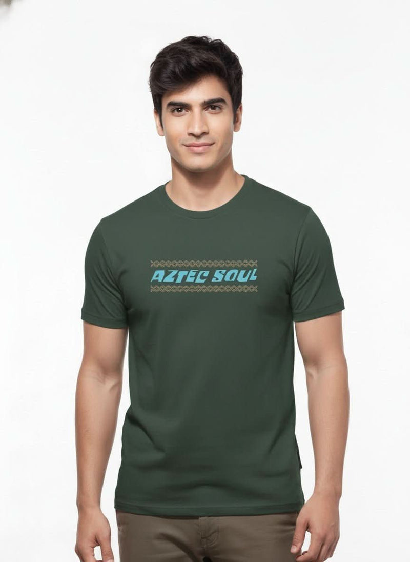 Men’s Outlaws Regular Fit T-Shirt with Tribal Theme Print | 100% Cotton Casual Wear
