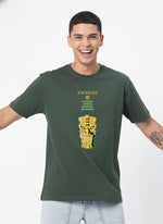 Men’s Outlaws Regular Fit T-Shirt with Tribal Theme Print | 100% Cotton Casual Wear