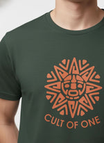 Men’s Outlaws Regular Fit T-Shirt with Tribal Theme Print | 100% Cotton Casual Wear