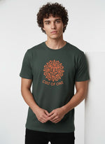 Men’s Outlaws Regular Fit T-Shirt with Tribal Theme Print | 100% Cotton Casual Wear