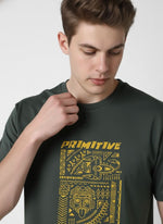 Men’s Outlaws Regular Fit T-Shirt with Tribal Theme Print | 100% Cotton Casual Wear