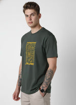 Men’s Outlaws Regular Fit T-Shirt with Tribal Theme Print | 100% Cotton Casual Wear