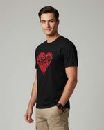 Men’s Outlaws Regular Fit T-Shirt with Valentines Day Theme Print | 100% Cotton Casual Wear