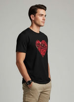 Men’s Outlaws Regular Fit T-Shirt with Valentines Day Theme Print | 100% Cotton Casual Wear