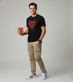 Men’s Outlaws Regular Fit T-Shirt with Valentines Day Theme Print | 100% Cotton Casual Wear