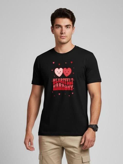 Men’s Outlaws Regular Fit T-Shirt with Valentines Day Theme Print | 100% Cotton Casual Wear