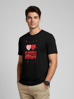 Men’s Outlaws Regular Fit T-Shirt with Valentines Day Theme Print | 100% Cotton Casual Wear