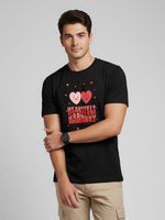 Men’s Outlaws Regular Fit T-Shirt with Valentines Day Theme Print | 100% Cotton Casual Wear