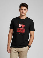 Men’s Outlaws Regular Fit T-Shirt with Valentines Day Theme Print | 100% Cotton Casual Wear