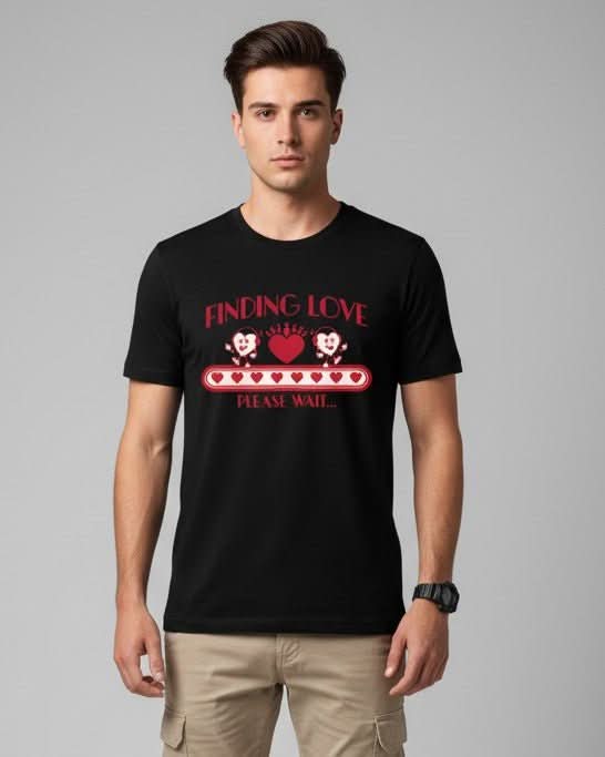 Men’s Outlaws Regular Fit T-Shirt with Valentines Day Theme Print | 100% Cotton Casual Wear