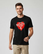 Men’s Outlaws Regular Fit T-Shirt with Valentines Day Theme Print | 100% Cotton Casual Wear
