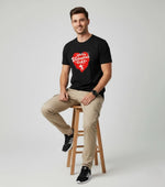 Men’s Outlaws Regular Fit T-Shirt with Valentines Day Theme Print | 100% Cotton Casual Wear