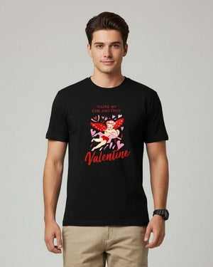 Men’s Outlaws Regular Fit T-Shirt with Valentines Day Theme Print | 100% Cotton Casual Wear