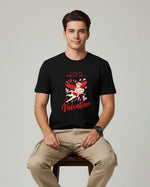 Men’s Outlaws Regular Fit T-Shirt with Valentines Day Theme Print | 100% Cotton Casual Wear