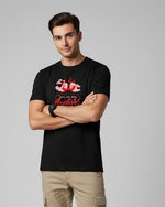 Men’s Outlaws Regular Fit T-Shirt with Valentines Day Theme Print | 100% Cotton Casual Wear