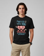 Men’s Outlaws Regular Fit T-Shirt with Valentines Day Theme Print | 100% Cotton Casual Wear