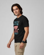 Men’s Outlaws Regular Fit T-Shirt with Valentines Day Theme Print | 100% Cotton Casual Wear