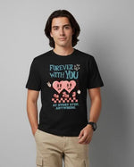 Men’s Outlaws Regular Fit T-Shirt with Valentines Day Theme Print | 100% Cotton Casual Wear