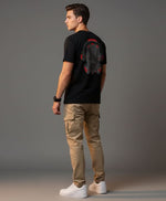 Men’s Outlaws Fashion printed cotton T-shirt with casual fit, featuring a bold graphic design for everyday wear.