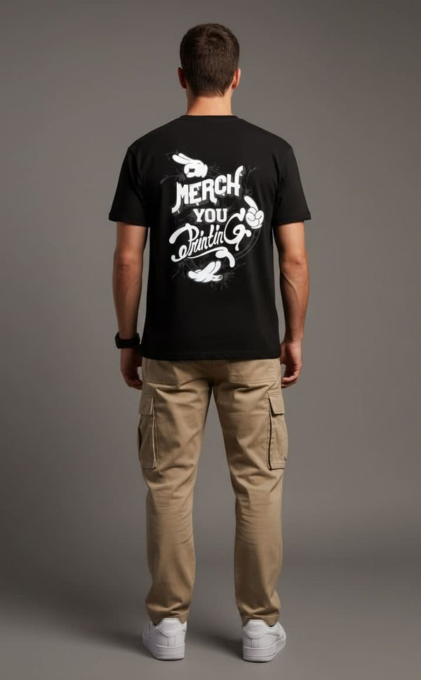 Men’s Outlaws Regular Printed T-Shirt in 100% cotton, casual wear with bold graphic design and comfortable fit.