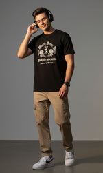 Men’s Outlaws Fashion printed cotton T-shirt with casual fit, featuring bold graphic design and short sleeves.