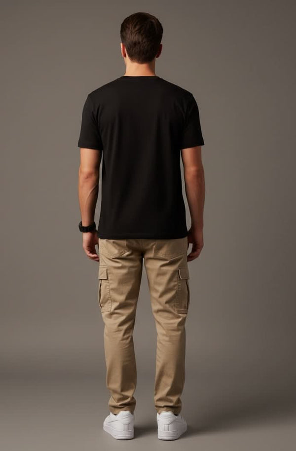 Men’s Outlaws Regular Printed T-Shirt made of 100% cotton, casual wear with a bold graphic design, by Outlaws Fashion.