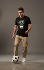 Men’s Outlaws Fashion printed T-shirt, made of 100% cotton, featuring casual design and regular fit.
