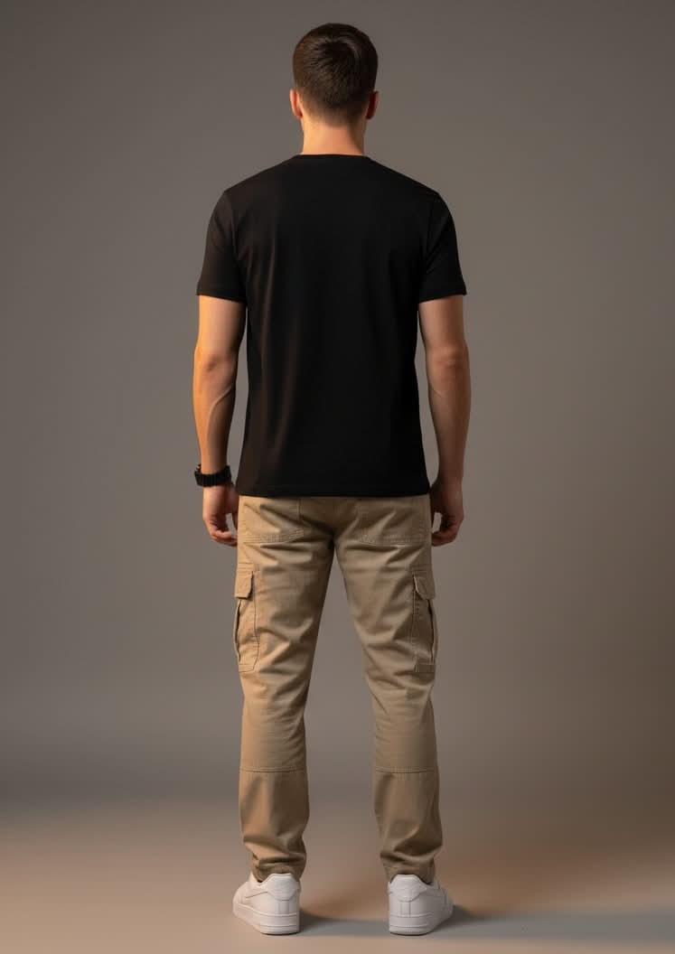 Men’s Outlaws Fashion printed cotton T-shirt with casual fit, featuring bold graphic design on the front.
