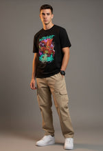 Men’s Outlaws Fashion printed cotton T-shirt with casual fit, featuring bold graphic design and comfortable short sleeves.