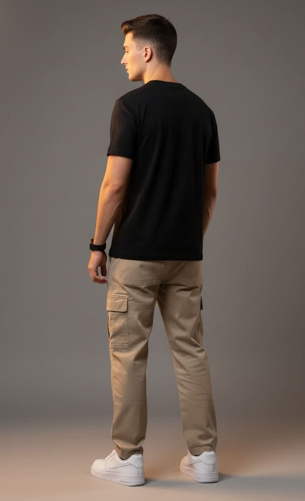 Men’s Outlaws Regular Printed T-Shirt made of 100% cotton, featuring casual style with a bold printed design.