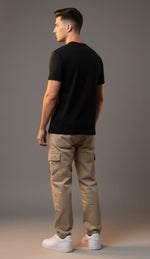 Men’s Outlaws Fashion printed cotton T-shirt with casual fit, featuring bold graphic design and short sleeves.