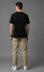 Men's Outlaws Fashion printed T-shirt, 100% cotton casual wear with bold graphic design and regular fit, ideal for everyday style.
