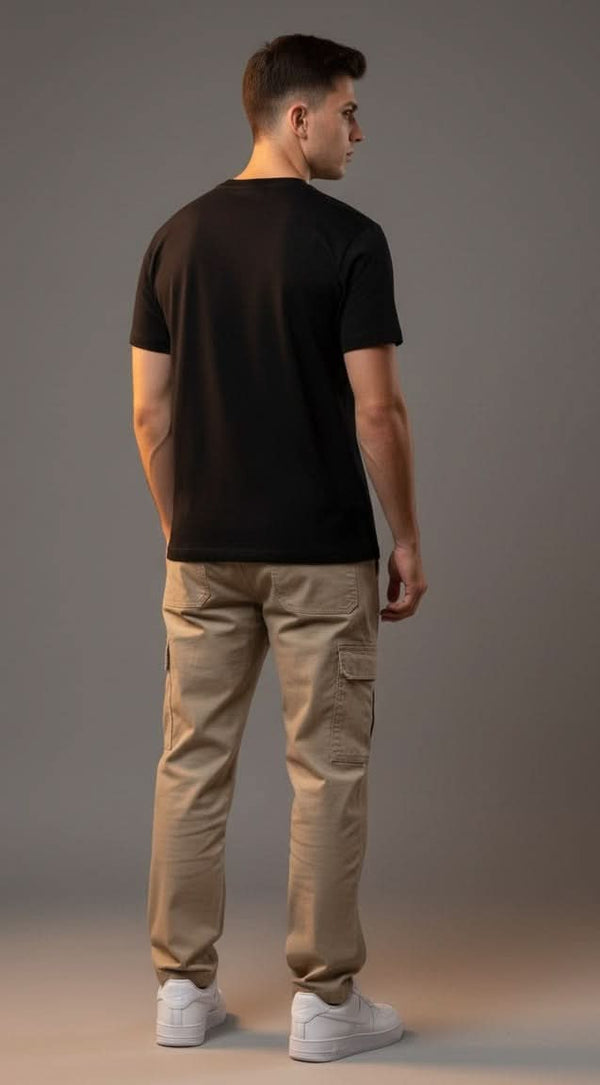 Men’s Outlaws Fashion printed cotton T-shirt featuring a casual, regular fit with bold graphic design on the front.