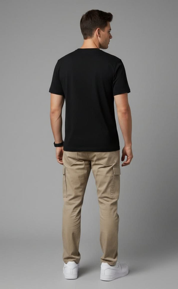 Men’s Outlaws Regular Printed T-Shirt made of 100% cotton, casual wear with a bold graphic design on the front.