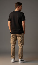 Men’s Outlaws Fashion printed T-shirt, 100% cotton casual wear, featuring bold graphic design and comfortable fit.