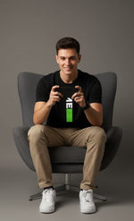 Men’s Outlaws Fashion printed cotton T-shirt featuring a casual design and regular fit, perfect for everyday wear.