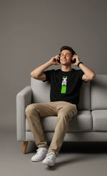Men’s Outlaws Fashion printed cotton T-shirt with casual fit, featuring bold graphic design and short sleeves.