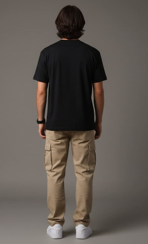 Men's Outlaws Regular Printed T-Shirt made of 100% cotton, casual wear with bold graphic print and comfortable fit.
