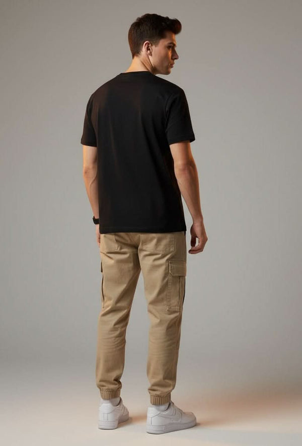 Men’s Outlaws Fashion printed cotton T-shirt with casual fit, featuring a bold graphic design on the front.