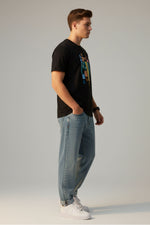 Men’s Outlaws Regular Printed T-Shirt in 100% cotton, casual wear with bold graphic design and comfortable fit.