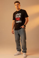 Men’s Outlaws Fashion printed T-shirt, 100% cotton casual wear with a bold graphic design, short sleeves, and comfortable fit.