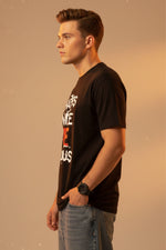 Men’s Outlaws Fashion printed T-shirt, 100% cotton, casual wear with bold graphic design, short sleeves and crew neck.